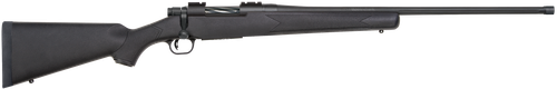 Mossberg 28243 Patriot  Full Size 6.5 PRC 4+1 24" Matte Blued Fluted Threaded Barrel, Drilled & Tapped Matte Blued Stainless Steel Receiver, Black Fixed Synthetic Stock