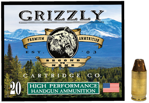 Grizzly Ammo GC380A2   380ACP 90gr Jacketed Hollow Point 20 Per Box/10 Case