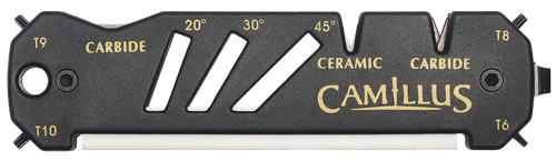 Camillus 19224 Glide Sharpener Carbide/Ceramic Sharpener Black