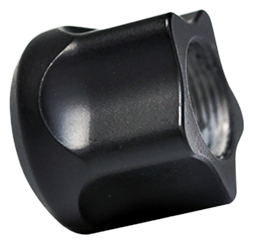 Timber Creek Outdoors 1/228TPBLC Thread Protector  Black Billet Aluminum 1/2"x28