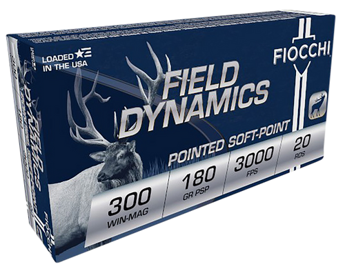 Fiocchi 300WMB Field Dynamics  300WinMag 180gr PSP Interlock BT 20 Per Box/10 Case