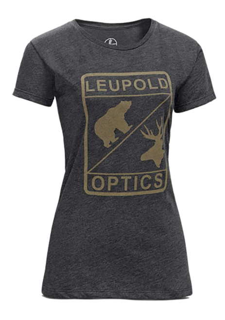 Leupold 170560 Women's L Optics Graphite Cotton/Polyester Short Sleeve Large