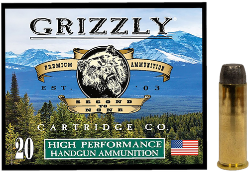 Grizzly Ammo GC41M4   41Mag 250gr Wide Flat Nose Gas Check 20 Per Box/10 Case