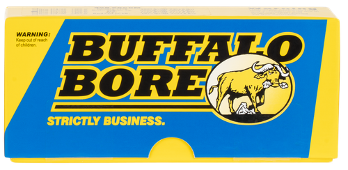 Buffalo Bore Ammunition 47C20 Hunting & Sniping Strictly Business 458SOCOM 350gr Semi Jacketed Flat Point 20 Per Box/12 Case