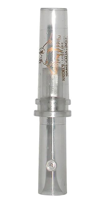 Haydel's Game Calls GHJ Government Hunter Baby Rabbit Open Call Double Reed Baby Cottontail/Jackrabbit Sounds Attracts Predators Clear Acrylic