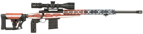 Howa HCRA73107USKMDT M1500 APC Chassis 308 Win 10+1 (3 Mags) 24" HB, American Flag Cerakote, Luth-AR MBA-4 Stock with Aluminum Chassis, 4-16x50 Scope, Bipod & 2 Grips