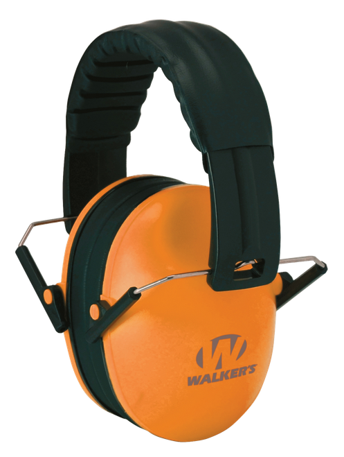 Walker's GWPFKDMOR Baby & Kids Passive Muff 23 dB Over the Head Orange Polymer