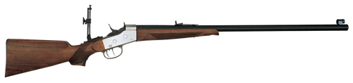 Davide Pedersoli 010S822457 Rolling Block Creedmoor #2 Full Size 45-70 Gov 1rd, 30" Blued Round Steel Barrel, Blued Steel Receiver, Walnut Fixed Stock, Double Set Trigger, Right Hand