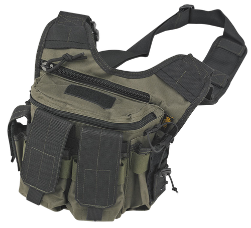 US PeaceKeeper P20305 Rapid Deployment Pack  Shoulder Sling 600D Polyester OD Green/Black