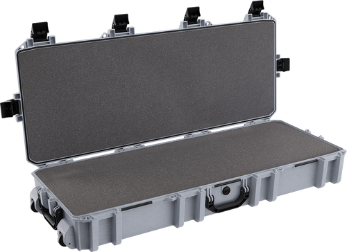 Pelican VCV7300000GRY Vault Double Rifle Case 44" Gray Polyethylene Foam Weather Resistant