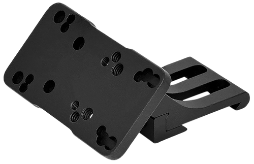Warne 6110ML Red Dot Riser 45 Degree Offset Reflex Black Anodized Aluminum Fits Doctor/Sig Romeo3/Vortex Viper/Holosun, Left Hand