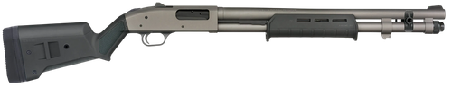 Mossberg 50797 590A1  12 Gauge 6+1 20" Tungsten Gray Cerakote Barrel & Drilled & Tapped Receiver, Magpul SGA Black Synthetic Stock