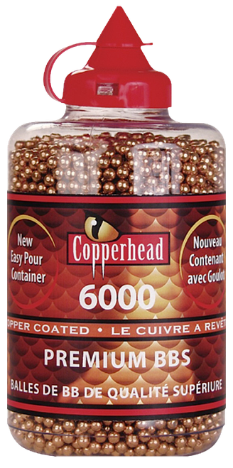 Crosman 0767 Copperhead  177 Copper-Coated Steel 6000/Bottle