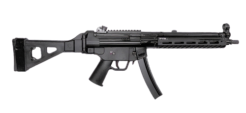 PTR 9LTBR-0090101 9LTBR  9mm Luger 30+1 12.50" Black Nitride Threaded Barrel, M-LOK Handguard, Black Anodized Aluminum Receiver w/Picatinny Rail, Black Synthetic SB Tactical Brace, Black Polymer Grip