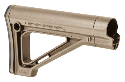 Magpul MAG480-FDE MOE Carbine Stock Fixed Flat Dark Earth Synthetic for AR-15, M16, M4 with Mil-Spec Tubes (Tube Not Included)