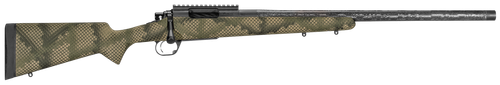 Proof Research 139981 Glacier TI 308 Win 4+1 20" Carbon Fiber Match Grade Threaded Barrel, Black Cerakote Titanium Receivern w/Picatinny Rail, Fixed PROOF Hunter TFDE Carbon Fiber Stock
