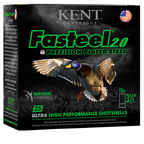 Kent Cartridge K1235FS403 Fasteel 2.0  12 Gauge 3.50" 1 3/8 oz 3 Shot 25 Per Box/ 10 Case