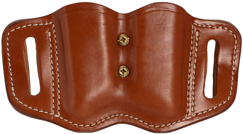 1791 Gunleather MAG21CBRA MAG2.1 Double Mag Holster Classic Brown Leather Belt Slide Belts 1.50" Wide Compatible w/ Single Stack Ambidextrous