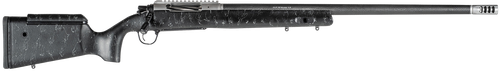 Christensen Arms 8010700200 ELR  300 PRC 3+1 26" Target Profile Carbon Fiber Barrel, Black Nitride Finish, Black with Gray Webbing Stock