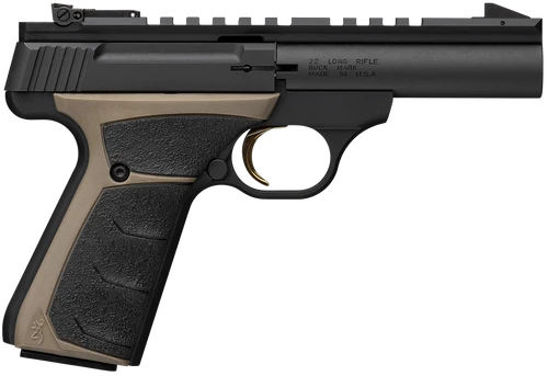 Browning 051604490 Buck Mark Field Target Micro 22 LR 10+1 4" Matte Blued Bull Barrel, Matte Black Serrated w/Picatinny Rail Slide, Matte Black Aluminum Frame, UFX Overmolded Grip