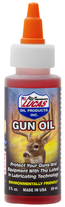 Lucas Oil 10006 Lucas Gun Oil  Cleans, Lubricates, Prevents Rust & Corrosion 2 oz Squeeze Bottle