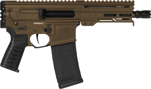 CMMG 30A0E33MB Dissent MK4 300 Blackout 30+1 6.50", Midnight Bronze Cerakote Rec, OEM Grip, Picatinny Buffer Adapter, Zeroed Drop-In Single Stage Trigger