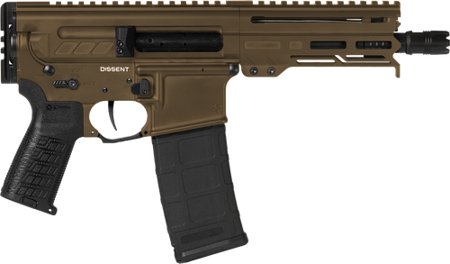CMMG 30A0E33MB Dissent MK4 300 Blackout 30+1 6.50", Midnight Bronze Cerakote Rec, OEM Grip, Picatinny Buffer Adapter, Zeroed Drop-In Single Stage Trigger