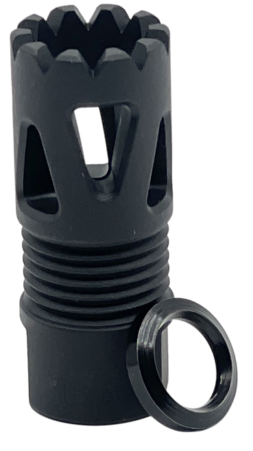 LBE Unlimited ARFHTP556 Tri-Ports Flash Hider Black 1/2"x28 Threads 223 Rem/5.56 NATO