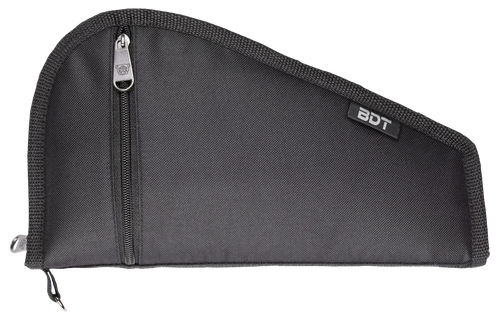 Bulldog BDT619B Deluxe Pistol Case With Pocket & Sleeve, Black Water-Resistant Outer Shell, Impact-Resistant Padding, Heat-Resistant Quilted Lining 9"L x 6" H