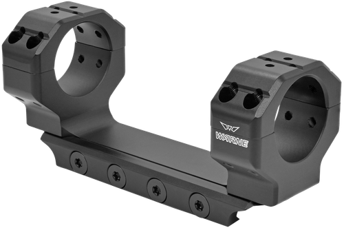 Warne 7817M Precision Mount Scope Mount/Ring Combo Black Anodized 30mm 0 MOA