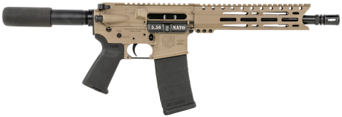 Diamondback DB1915K061 DB15  5.56x45mm NATO 30+1 10" Black Nitride Threaded Barrel, M-LOK Handguard, Flat Dark Earth Aluminum Picatinny Rail Receiver, Black Buffer Tube, Black Magpul Grip, Right Hand