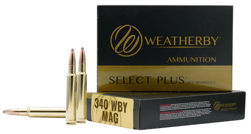 Weatherby H340225IL Select Plus  340WthbyMag 225gr Hornady Interlock 20 Per Box/10 Case