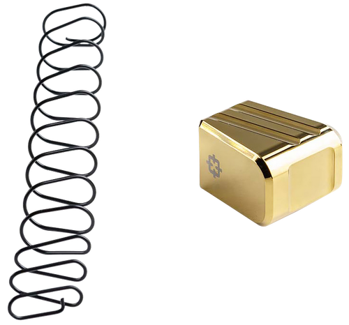 Cross Armory CRG+5MEG19GD Magazine Extension  Fits Glock 19/23/32 Gen 1-5 5rd Gold Aluminum