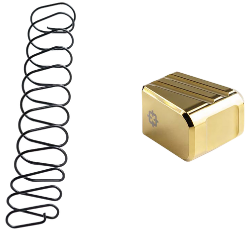 Cross Armory CRG+5MEG19GD Magazine Extension  Fits Glock 19/23/32 Gen 1-5 5rd Gold Aluminum