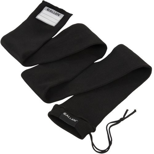 Allen 13173 Stretch Knit Gun Sock Black Silicone-Treated Knit w/Custom ID Labeling Holds Rifles with Scope or Shotguns 52" L x 3.75" W Interior Dimensions