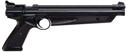 Crosman P1377 American Classic Pump Pistol 177 1rd Rifled Steel Barrel, Fixed Front/Adjustable Rear Sights, Black Polymer Grips, Crossbolt Safety