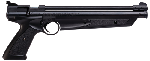 Crosman P1377 American Classic Pump Pistol 177 1rd Rifled Steel Barrel, Fixed Front/Adjustable Rear Sights, Black Polymer Grips, Crossbolt Safety