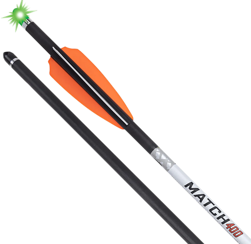 Tenpoint HEA7693 Match 400 Alpha Blaze Carbon 20".004 Straightness 3 Pack green