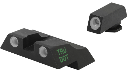 Meprolight USA 102263301 Tru-Dot Sight Set Green Tritium Front/Orange Tritium Rear/Black Frame, Compatible w/ Glock 26/27, Post/Dovetail Mount