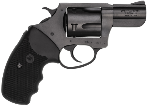 Charter Arms 13520 Mag Pug  Large 357 Mag, 5 Shot 2.20" Black Ported Steel Barrel, Black Steel Cylinder & Frame w/Black Finger Grooved Rubber Grip