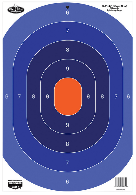 Birchwood Casey 35763 Dirty Bird  Silhouette Tagboard Target 16.50" x 24" 3 Per Pkg