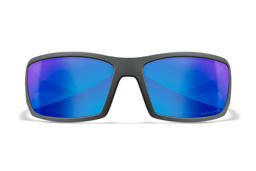Wiley X SSTWI09 Twisted  M/L Blue Mirror Lens Polycarbonate Matte Gray Frame