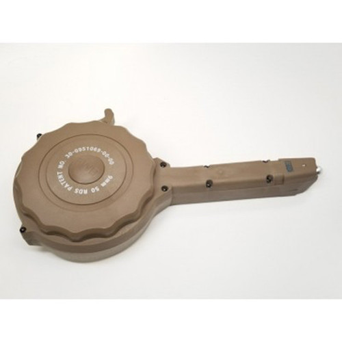 RWB DRUM MAG GLOCK 9MM 50RD TAN POLYMER (20)