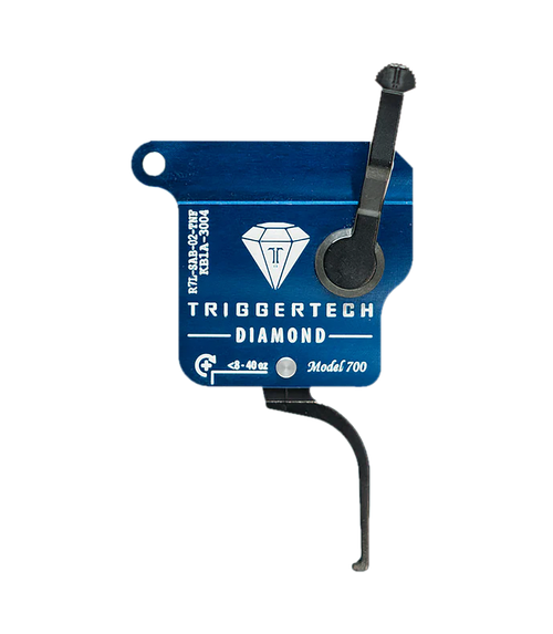 TriggerTech R7LSAB02TNF Diamond  Black Flat Straight Fits Remington 700 Left Hand