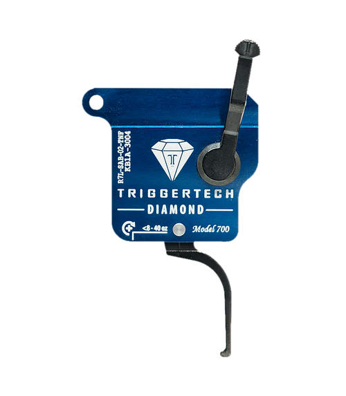 TriggerTech R7LSAB02TNF Diamond  Black Flat Straight Fits Remington 700 Left Hand