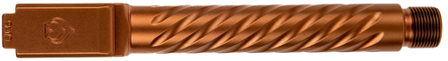 Ballistic Advantage BAPSG175T3R Premium Series  9mm Luger Fits Glock 17 Gen 5 Spiral Fluted Threaded Copper PVD Stainless Steel