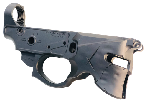 Sharps Bros SBLR07 Overthrow Stripped Lower Multi-Caliber Black Anodized Finish 7075-T6 Aluminum Compatible w/Mil-Spec Ar-15 Internal Parts