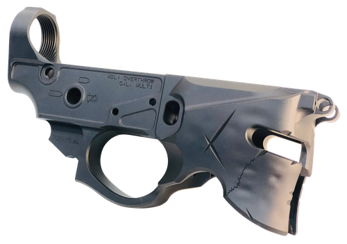 Sharps Bros SBLR07 Overthrow Stripped Lower Multi-Caliber Black Anodized Finish 7075-T6 Aluminum Compatible w/Mil-Spec Ar-15 Internal Parts