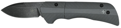 Templar Knife  Cali Auto Assist  1.90" Folding Drop Point Plain Cali D2 Steel Blade, 3.56" Gunmetal Anodized Aluminum Handle