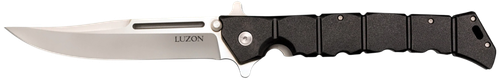 Cold Steel CS20NQX Luzon  Large 6" Folding Plain 8Cr13MoV SS Blade/Black GFN Handle Features Safety Switch Includes Pocket Clip